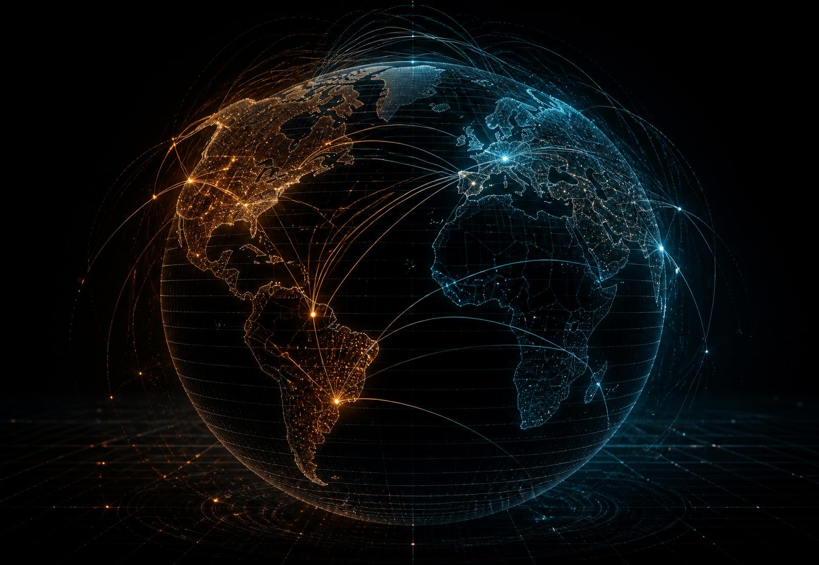 Global enterprise network of connected data centres